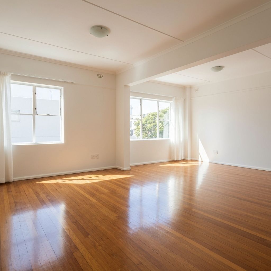 Empty spotless apartment ready for new tenants