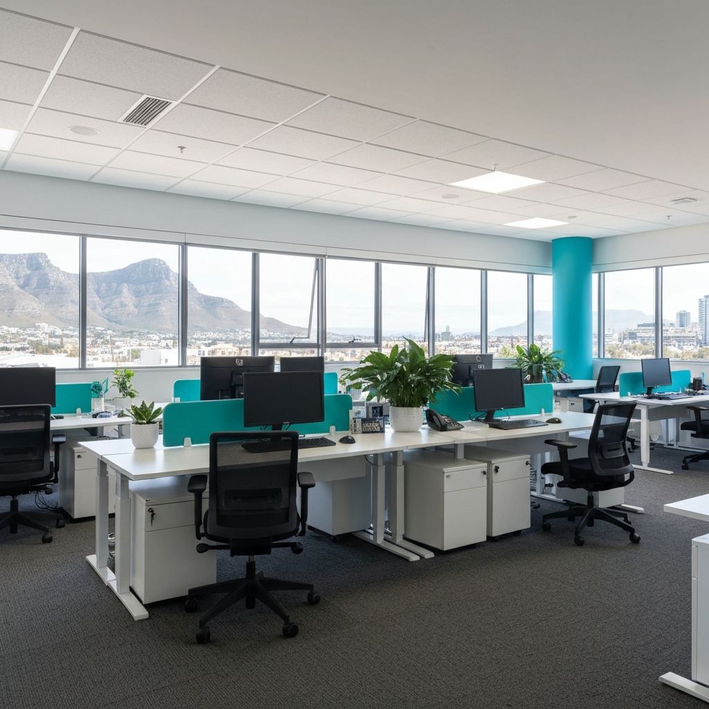 Clean modern office space